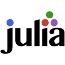 Julia Programming Language Wordmark Free Open-Source SVG Icon