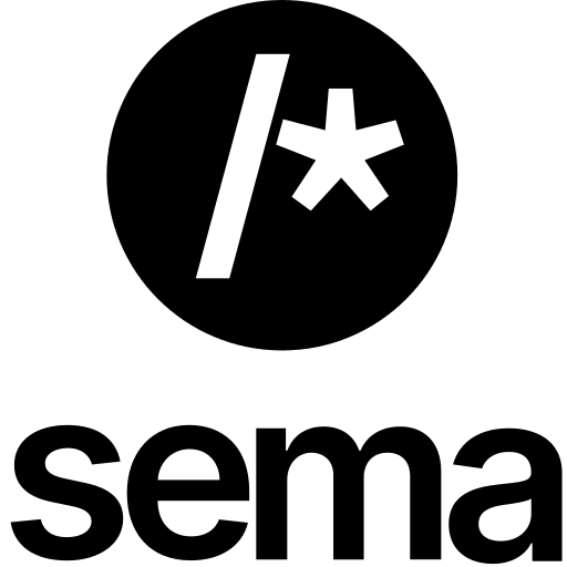 Sema Wordmark Free Open-Source SVG Icon (Devicon Original)