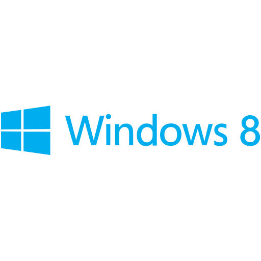 Windows 8 Wordmark Free Open-Source SVG Icon (Devicon Original)