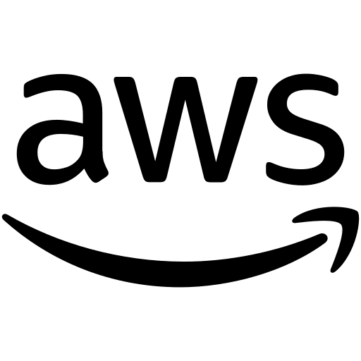 Amazon Web Services Wordmark Free Open-Source SVG Icon (Devicon Plain)