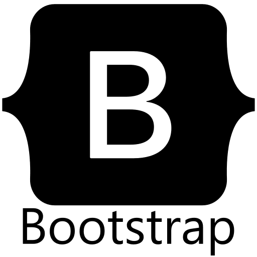 Bootstrap Wordmark Free Open-Source SVG Icon (Devicon Plain)