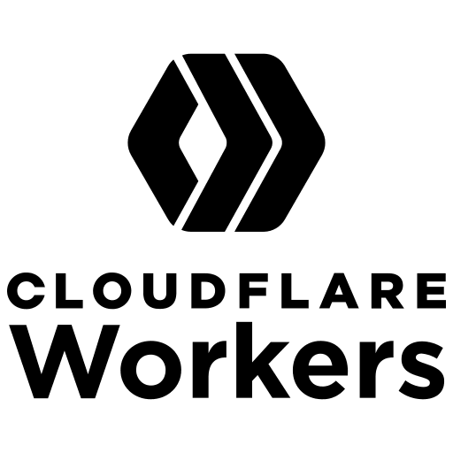 Cloudflare Workers Wordmark Free Open-Source SVG Icon (Devicon Plain)