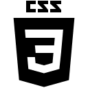 CSS3 Wordmark (Plain) Free Open-Source SVG Icon