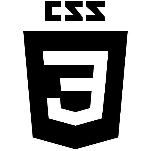 CSS3 Wordmark (Plain) Free Open-Source SVG Icon (Devicon Plain)