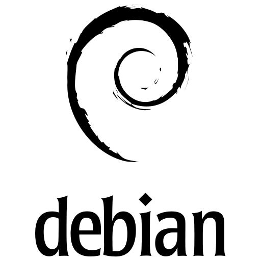 Debian Wordmark Free Open-Source SVG Icon (Devicon Plain)