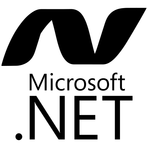 DotNet Wordmark Free Open-Source SVG Icon (Devicon Plain)