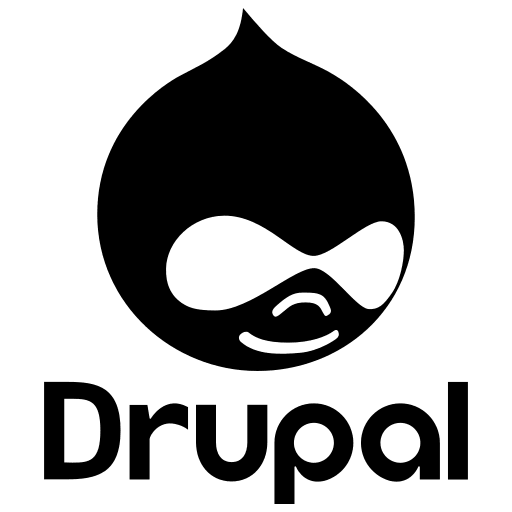 Drupal Wordmark Free Open-Source SVG Icon (Devicon Plain)