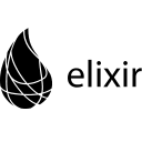 Elixir Programming Language Wordmark Free Open-Source SVG Icon