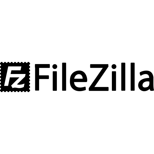 FileZilla Wordmark Free Open-Source SVG Icon (Devicon Plain)