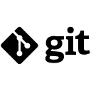 Git Version Control Wordmark Free Open-Source SVG Icon