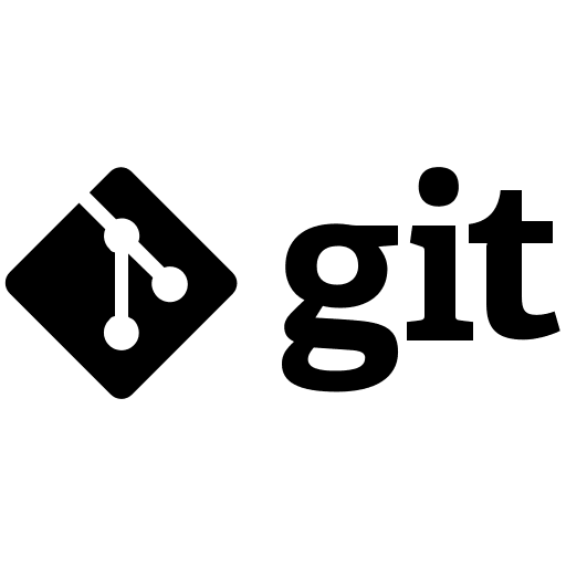 Git Version Control Wordmark Free Open-Source SVG Icon (Devicon Plain)