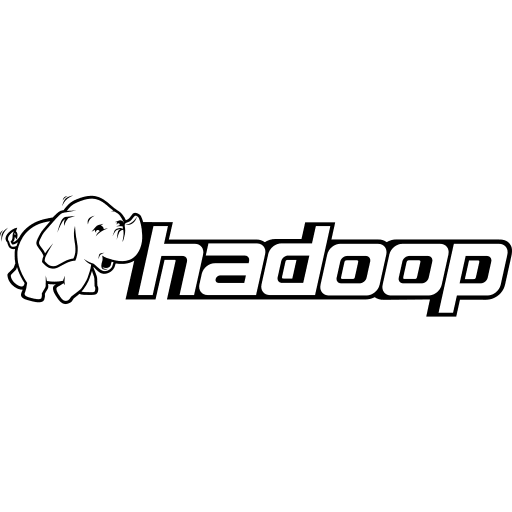 Hadoop Wordmark Free Open-Source SVG Icon (Devicon Plain)