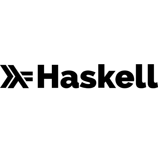 Haskell Programming Language Wordmark Free Open-Source SVG Icon (Devicon Plain)