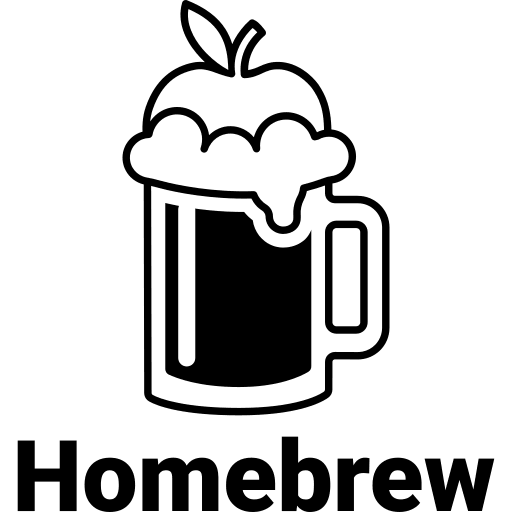 Homebrew Wordmark Free Open-Source SVG Icon (Devicon Plain)