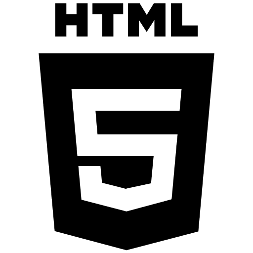 HTML5 Wordmark (Plain) Free Open-Source SVG Icon (Devicon Plain)