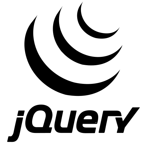 jQuery Wordmark Free Open-Source SVG Icon (Devicon Plain)