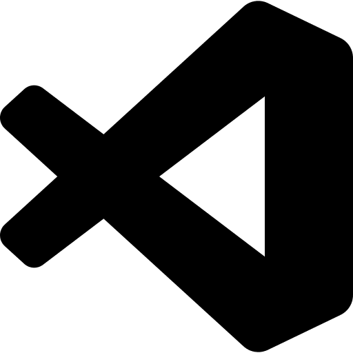 Visual Studio Code Editor (Plain) Free Open-Source SVG Icon (Devicon Plain)