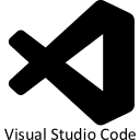 Visual Studio Code Wordmark Free Open-Source SVG Icon