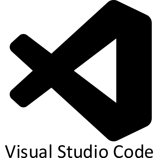 Visual Studio Code Wordmark Free Open-Source SVG Icon (Devicon Plain)