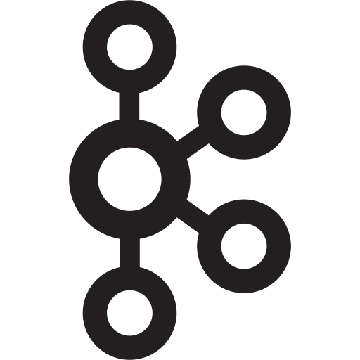 Apache Kafka Messaging System Free Open-Source SVG Icon (Devicon)