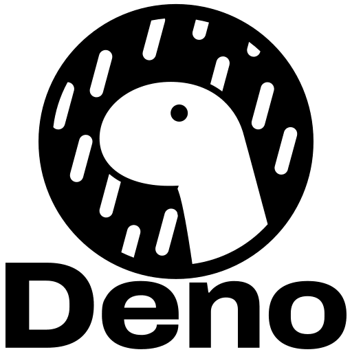 Deno.js Wordmark Free Open-Source SVG Icon (Devicon)