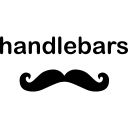 Handlebars Wordmark Logo Free Open-Source SVG Icon