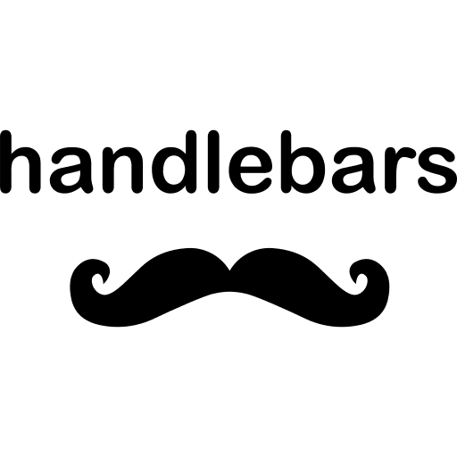 Handlebars Wordmark Logo Free Open-Source SVG Icon (Devicon)