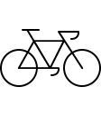 Bike (Elegant) Free Open-Source SVG Icon