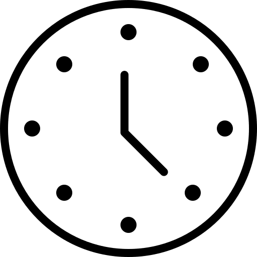 Clock (Elegant) Free Open-Source SVG Icon (Elegant)