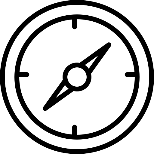 Compass Navigation Tool Free Open-Source SVG Icon (Elegant)