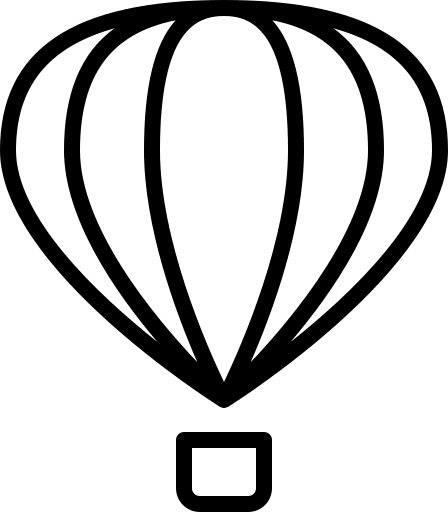 Hot Air Balloon Free Open-Source SVG Icon (Elegant)