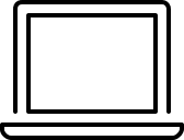 Laptop Computer (Elegant) Free Open-Source SVG Icon