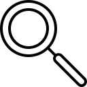 Magnifying Glass (Elegant) Free Open-Source SVG Icon