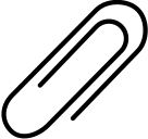 Paperclip (Elegant) Free Open-Source SVG Icon