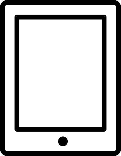 Tablet Device (Elegant) Free Open-Source SVG Icon (Elegant)