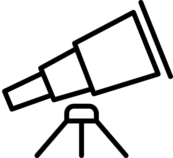 Telescope (Elegant) Free Open-Source SVG Icon (Elegant)