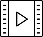 Video Player (Elegant) Free Open-Source SVG Icon