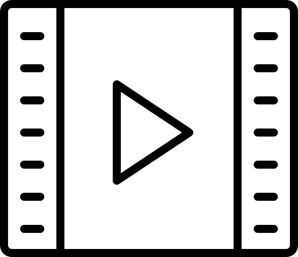 Video Player (Elegant) Free Open-Source SVG Icon (Elegant)