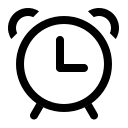 Alarm Clock Free Open-Source SVG Icon