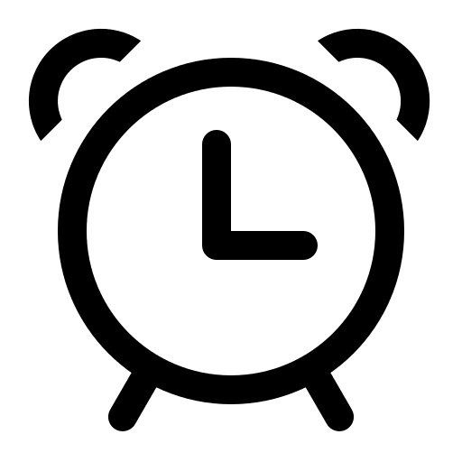 Alarm Clock Free Open-Source SVG Icon (Element Plus)