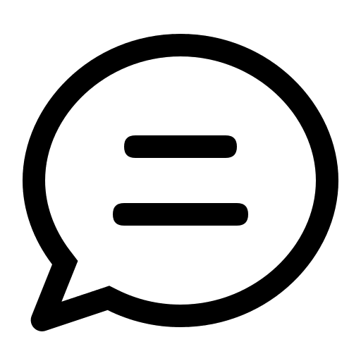 Round Chat Interface (Line) Free Open-Source SVG Icon (Element Plus)