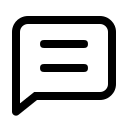 Square Chat Interface (Line) Free Open-Source SVG Icon