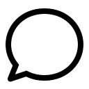 Round Chat Bubble Free Open-Source SVG Icon