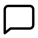 Square Chat Bubble Free Open-Source SVG Icon