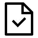 Document Checked Confirmation Free Open-Source SVG Icon