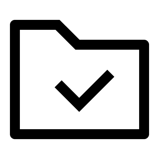 Checked Folder Free Open-Source SVG Icon (Element Plus)