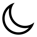 Moon Symbol Free Open-Source SVG Icon