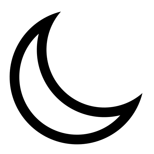 Moon Symbol Free Open-Source SVG Icon (Element Plus)