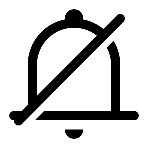 Mute Notification Alert Free Open-Source SVG Icon (Element Plus)