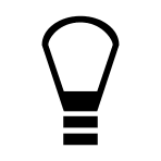 Light Bulb Free Open-Source SVG Icon